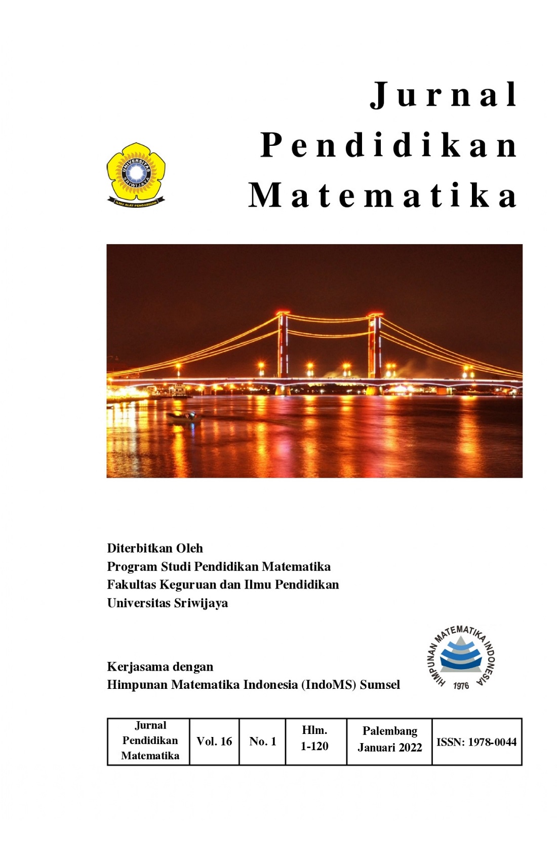 Jurnal Pendidikan Matematika Volume 16 Nomor 1 2022
