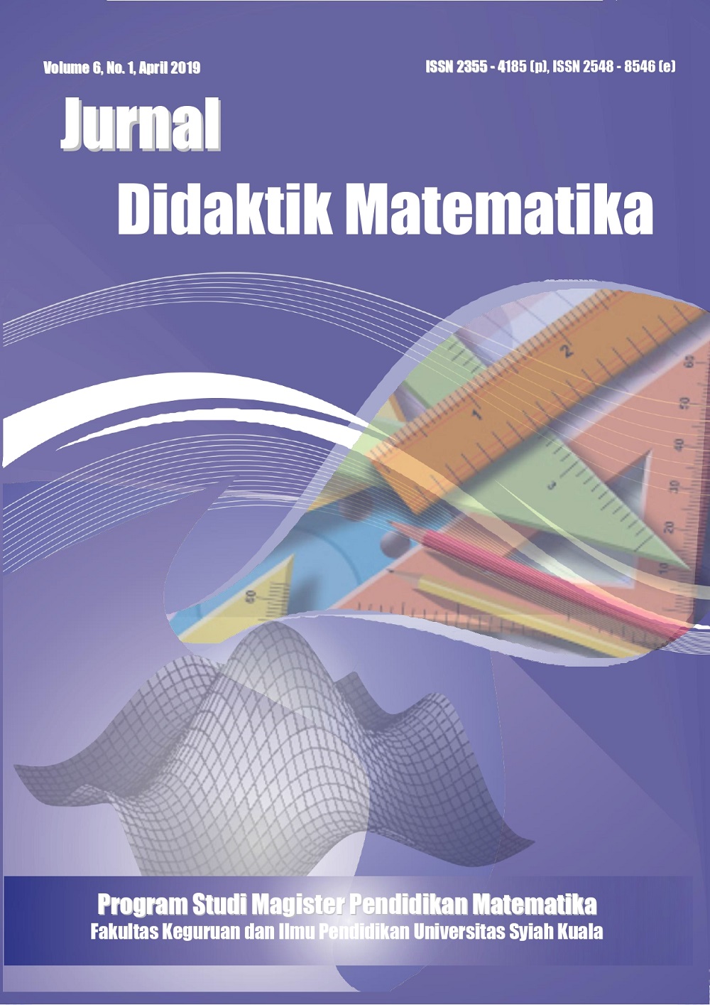 Jurnal Didaktik Matematika Volume 6 nomor 1 2019