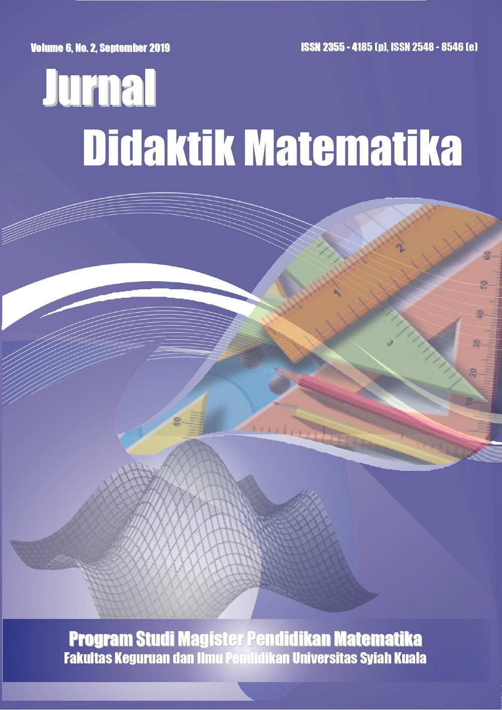 Jurnal Didaktik Matematika Volume 6 nomor 2 2019